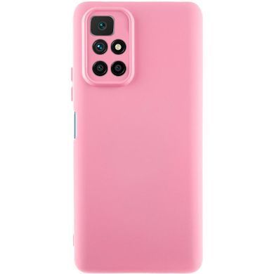 Чехол TPU GETMAN Liquid Silk Full Camera для Xiaomi Redmi 10 Розовый / Pink