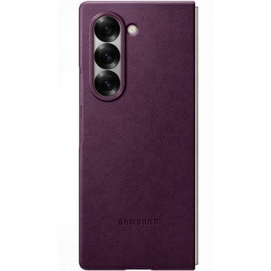 Кожаный чехол Leather Case (AAA) для Samsung Galaxy Z Fold5 Purple