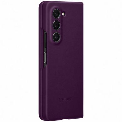 Кожаный чехол Leather Case (AAA) для Samsung Galaxy Z Fold5 Purple