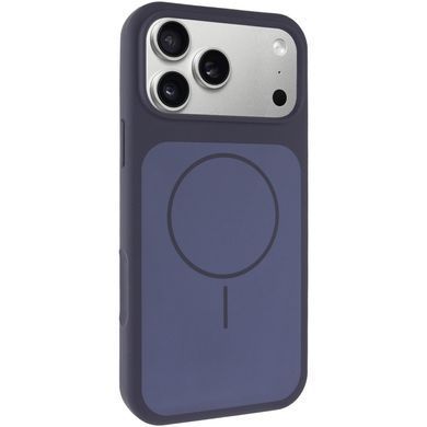 Чохол Silk Duo Color (AA) NO LOGO with Magnetic Fit для Apple iPhone 17 Pro (6.3") Midnight Blue