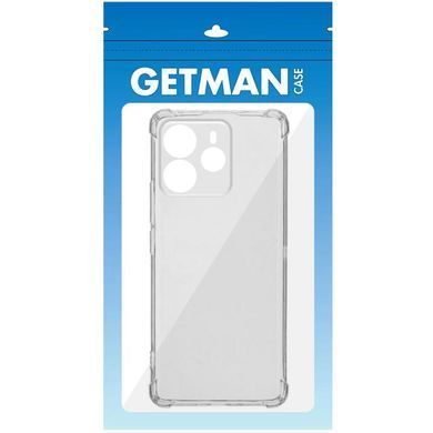 TPU чохол GETMAN Ease logo посилені кути Full Camera для Xiaomi Redmi Note 14 5G Безбарвний (прозорий)
