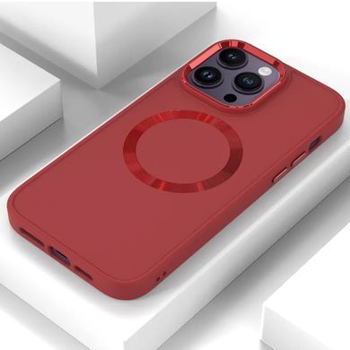 TPU чехол Bonbon Metal Style with Magnetic Fit для Apple iPhone 16 Pro (6.3") Красный / Red