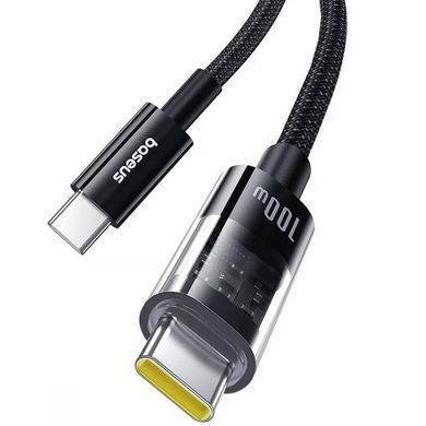 Дата кабель Baseus Gem Fast Charging Type-C to Type-C 100W (2m) (P10373000111-01) Cluster Black