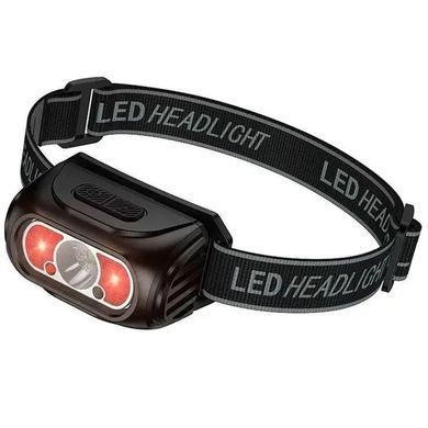 Фонарь с креплением на голову Hoco DL24 (500mAh) Black