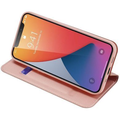 Уценка Чехол-книжка Dux Ducis с карманом для визиток для Apple iPhone 13 Pro Max (6.7") Поврежденная упаковка / Rose Gold