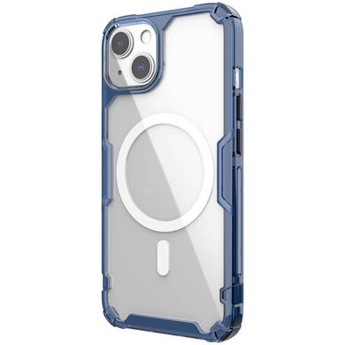 TPU чохол Nillkin Nature Pro Magnetic для Apple iPhone 15 Plus (6.7") Синій (прозорий)