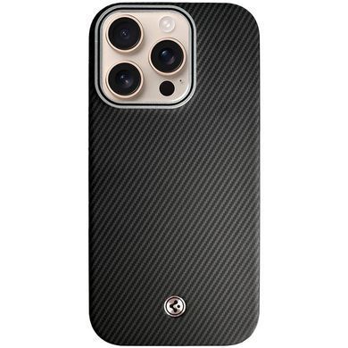 Чехол SGP PC+Leather with MagSafe для Apple iPhone 16 Pro (6.3") Carbon