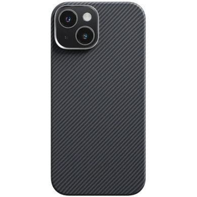 Чехол PC Carbon Protection Slim with Magnetic Fit для Apple iPhone 15 (6.1") Black