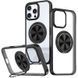 TPU+PC чехол Metal Ring with MagSafe для Apple iPhone 16 Pro (6.3") Черный