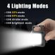 Ліхтарик-брелок акумуляторний LED з карабіном SH-031 Black фото 5