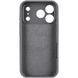Чохол Silk Full Camera Protective (AA) NO LOGO для Apple iPhone 17 Pro Max / 18 Pro Max (6.9") Сірий / Dark Gray фото 3