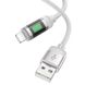 Дата кабель Hoco U126 Lantern 2.4A USB to Lightning (1.2m) Gray фото 3
