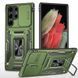 Ударостійкий чохол Camshield Army Ring для Samsung Galaxy S24 Ultra Оливковий / Army Green фото 1