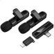 Петличный беспроводной микрофон Hoco L20A Mini Voice (Lightning/Type-C) 60 mAh Black фото 5