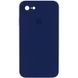 Чехол Silicone Case Square Full Camera Protective (AA) для Apple iPhone 6/6s (4.7") Темно-синий / Midnight blue