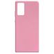 Силиконовый чехол Candy для Samsung Galaxy Note 20 Розовый