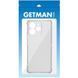 TPU чохол GETMAN Ease logo посилені кути Full Camera для Xiaomi Redmi Note 14 5G Безбарвний (прозорий)