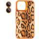 Чехол TPU+PC Wild Leopard with Magnetic Fit and Lens для Apple iPhone 13 / 14 (6.1") Orange фото 3
