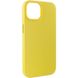 Шкіряний чохол Leather Case (AA) with MagSafe для Apple iPhone 14 (6.1") Yellow фото 5