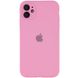 Уцінка Чохол Silicone Case Full Camera Protective (AA) для Apple iPhone 12 (6.1") Відкрита упаковка / Рожевий / Light pink