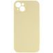 Чехол Silk Full Camera Protective (AA) NO LOGO для Apple iPhone 14 (6.1") Желтый / Mellow Yellow