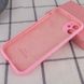 Уцінка Чохол Silicone Case Full Camera Protective (AA) для Apple iPhone 12 (6.1") Відкрита упаковка / Рожевий / Light pink фото 2