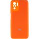 Чехол Silicone Cover Full Camera (AA) для Xiaomi Redmi Note 10 / Note 10s Оранжевый / Neon Orange фото 1