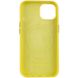 Шкіряний чохол Leather Case (AA) with MagSafe для Apple iPhone 14 (6.1") Yellow фото 2