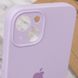 Чехол Silicone Case Full Camera Protective (AA) для Apple iPhone 15 (6.1") Сиреневый / Lilac фото 6