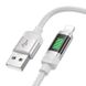 Дата кабель Hoco U126 Lantern 2.4A USB to Lightning (1.2m) Gray фото 2