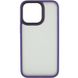 TPU+PC чехол Metal Buttons для Apple iPhone 15 (6.1") Темно-Фиолетовый фото 3