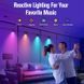 Настенная LED лампа RGB Intelligent wall lamp 4 pcs with Bluetooth European plug with app Black фото 2
