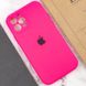 Чохол Silicone Case Full Camera Protective (AA) для Apple iPhone 12 Pro (6.1") Рожевий / Barbie pink фото 4