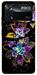 Чехол itsPrint Flowers on black для Xiaomi Poco X4 Pro 5G