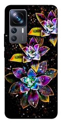 Чехол itsPrint Flowers on black для Xiaomi 12T / 12T Pro