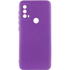 Чохол Silicone Cover Lakshmi Full Camera (A) для Motorola Moto E40 Фіолетовий / Purple