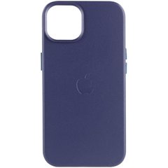 Шкіряний чохол Leather Case (AA) with MagSafe для Apple iPhone 14 (6.1") Фіолетовий / Amethys