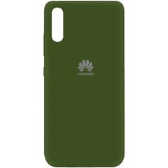 Чехол Silicone Cover My Color Full Protective (A) для Huawei Y8p (2020) / P Smart S Зеленый / Forest green