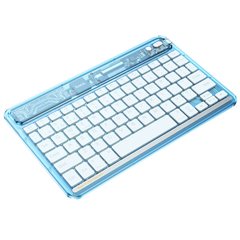 Бездротова клавіатура Hoco S55 Transparent Discovery edition (English version) Ice blue mist