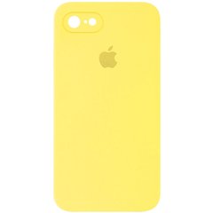 Чохол Silicone Case Square Full Camera Protective (AA) для Apple iPhone 6/6s (4.7") Жовтий / Yellow