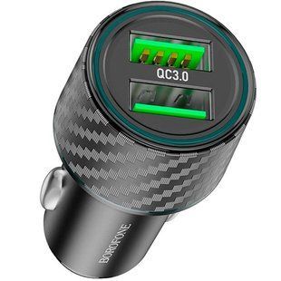Уценка АЗУ Borofone BZ21A Brilliant QC3 total 36W (2USB-A) Поврежденная упаковка / Black