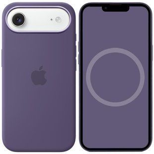 Чехол Silicone case (AAA) with Magsafe and Animation для Apple iPhone 17 Air (6.5") Purple Fog