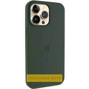 Чехол Silicone Case (AA) Logo with MagSafe для Apple iPhone 17 Air (6.5") Зеленый / Cyprus Green