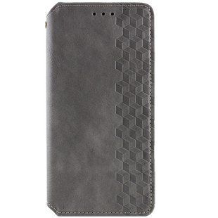 Кожаный чехол-книжка GETMAN Cubic (PU) для Samsung Galaxy M54 5G Серый