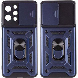 Чехол Ummi Camshield Serge Ring для Xiaomi Redmi 12 / Poco M6 Pro 5G Синий / Navy