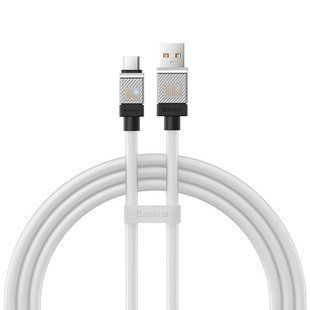 Дата кабель Baseus CoolPlay Series USB to Type-C 100W (1m) (CAKW00060) White