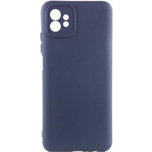 Чехол TPU GETMAN Liquid Silk Full Camera для Motorola Moto G32 Синий / Midnight Blue