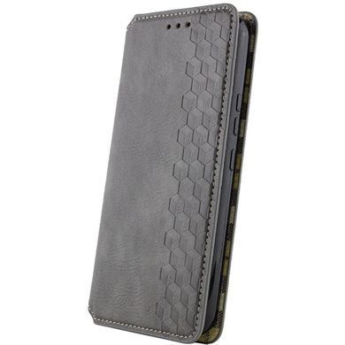 Шкіряний чохол-книжка GETMAN Cubic (PU) для Samsung Galaxy M54 5G Сірий