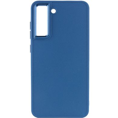 TPU чохол Bonbon Metal Style для Samsung Galaxy S21 FE Синій / Denim Blue