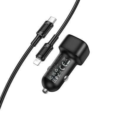 АЗП Borofone BZ34A Cloud PD20W (1USB-C) + кабель Type-C to Lightning Black